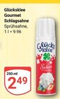 Gourmet Schlagsahne Sprühsahne im Angebot bei GLOBUS in Neubrandenburg Gourmet Schlagsahne Sprühsahne Angebote von Glücksklee bei GLOBUS Neubrandenburg für 2,49 €