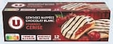 Genoises nappees chocolat blanc et fourrees cerise - U - U Express Genoises nappees chocolat blanc et fourrees cerise - U à 1,08 € dans le catalogue U Express