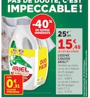 LESSIVE LIQUIDE(A) - Ariel en promo chez Super U Perpignan à 15,48 €