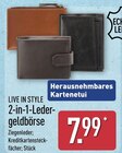 2-in-1-Ledergeldbörse Angebote von Live in Style bei ALDI Nord Cottbus für 7,99 €