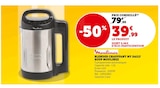 Blender Chauffant My Daily Soup - MOULINEX - Super U à Mérignac Blender Chauffant My Daily Soup - MOULINEX en promo chez Super U Mérignac à 39,99 €