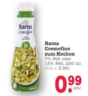 Cremfine zum Kochen 7% Fett Angebote von Rama bei E center Offenbach für 0,99 €