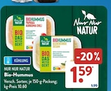 Bio-Hummus Paprika Kurkuma Chili von Nur Nur Natur im aktuellen ALDI SÜD Prospekt für 1,59 €