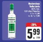 Vodka Latvia Angebote von Moskovskaya bei EDEKA Aalen für 5,99 €