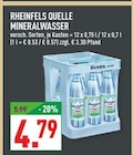 Mineralwasser von Rheinfels Quelle für 4,79 € bei Marktkauf im Angebot Mineralwasser von Rheinfels Quelle im aktuellen Marktkauf Prospekt