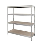 Étagère garage bois/métal "Hecta" 4 tablettes - H.180 x l.166 x P.60 cm à Brico Dépôt dans Lécluse