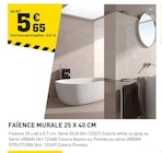 Promo Faïence Murale 25 x 40 cm à 5,65 € dans le catalogue Tout Faire à Bessoncourt
