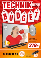 Aktueller expert Prospekt mit Fernseher, "TECHNIK TRIFFT BUDGET", Seite 1