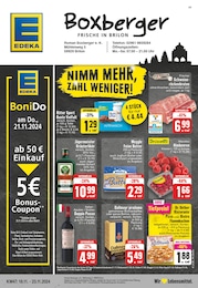 EDEKA Prospekt für Brilon: "Aktuelle Angebote", 24 Seiten, 18.11.2024 - 23.11.2024