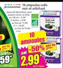 10 ampoules radis noir et artichaut - Juvamine - Norma à Metz 10 ampoules radis noir et artichaut - Juvamine en promo chez Norma Metz à 2,99 €