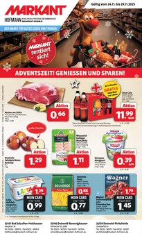 Coca Cola im aktuellen Markant Nordwest Prospekt (Detmold) Coca Cola im Markant Nordwest Prospekt "DER MARKT FĂśR GUTES ESSEN UND TRINKEN" mit 16 Seiten (Detmold)