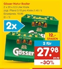 Natur Radler im Angebot bei Netto Marken-Discount in Dortmund Natur Radler Angebote von Gösser bei Netto Marken-Discount Dortmund für 27,98 €