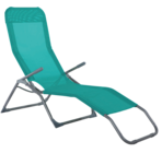 Transat Siesta pliable en promo chez Carrefour Argenteuil à 29,99 €