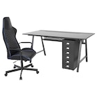 Schreibtisch, Stuhl + Schubladenel schwarz Angebote von UTESPELARE / HELMER bei IKEA Friedrichshafen für 367,99 €