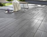 Promo Carrelage de sol extérieur "Stripe Wood" gris - l. 29,8 x L. 59,8 cm à 14,75 € dans le catalogue Brico Dépôt à Leers