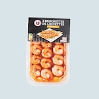 Brochettes de queues de crevettes cuites - U - Super U à Rueil-Malmaison Brochettes de queues de crevettes cuites - U en promo chez Super U Rueil-Malmaison à 3,60 €