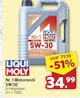 Nr. 1 Motorenöl 5W-30 im Angebot bei famila Nordwest in Oldenburg Nr. 1 Motorenöl 5W-30 Angebote von LIQUI MOLY bei famila Nordwest Oldenburg für 34,99 €