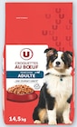 Croquettes au boeuf pour chien adulte - U en promo à 14,39 € chez Hyper U Croquettes au boeuf pour chien adulte - U dans le catalogue Hyper U