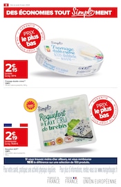 Promos Crème de fromage dans le catalogue "Prix le plus bas" de Carrefour Market à la page 8