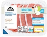 Frische Schweine-Minutensteaks von Mühlenhof im aktuellen Penny Prospekt