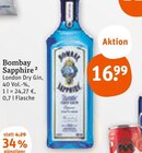 London Dry Gin Angebote von Bombay Sapphire bei tegut Eisenach für 16,99 €