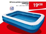 Piscine gonflable rectangulaire - CARREFOUR - Carrefour à Rennes Piscine gonflable rectangulaire - CARREFOUR en promo chez Carrefour Rennes à 19,99 €