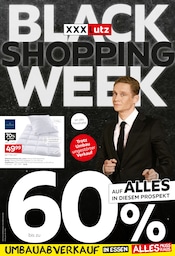 Aktueller XXXLutz Möbelhäuser Prospekt mit Bettwäsche, "BLACK WEEK SHOPPING", Seite 1