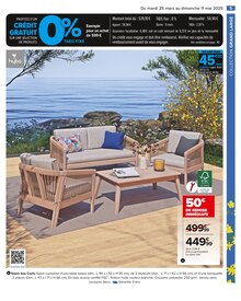 Promo Table Extensible dans le catalogue Carrefour du moment à la page 7