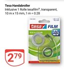 Handabroller Angebote von Tesa bei GLOBUS Weinheim für 2,79 €