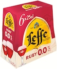 Bière Ruby 0,0 % - Leffe en promo chez Colruyt Villeurbanne à 4,07 €