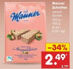 Schnitten im Angebot bei Netto Marken-Discount in Bonn Schnitten Angebote von Manner bei Netto Marken-Discount Bonn für 2,49 €