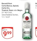Rum Carta Blanca Angebote von Bacardí bei GLOBUS Zwickau für 9,99 €