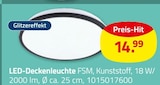 LED-Deckenleuchte von  im aktuellen ROLLER Prospekt für 14,99 €