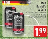 Jack Daniel's & Cola im Angebot bei E center in Kamp-Lintfort Jack Daniel's & Cola Angebote bei E center Kamp-Lintfort für 1,99 €