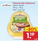 Teewurst oder Leberwurst im Angebot bei Netto Marken-Discount in Chemnitz Teewurst oder Leberwurst Angebote von Hofmaier bei Netto Marken-Discount Chemnitz für 1,19 €