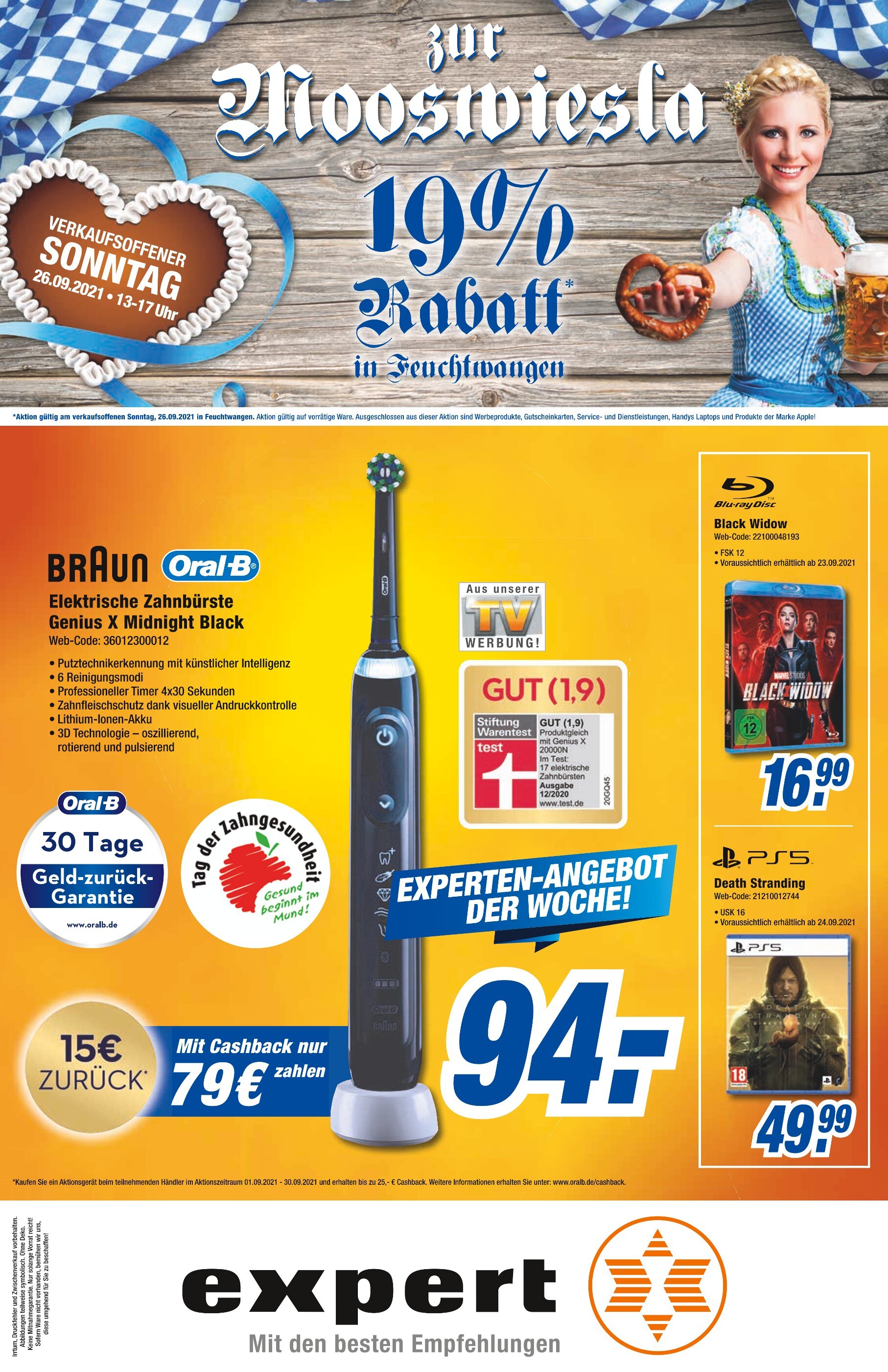 expert Prospekt für Ansbach mit 8 Seiten expert Prospekt für Ansbach: "Aktuelle Angebote", 8 Seiten, 24.09.2021 - 30.09.2021