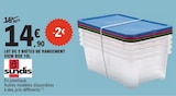 Lot de 5 boîtes de rangement View Box 10L - Sundis à 14,90 € dans le catalogue E.Leclerc