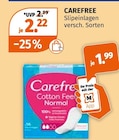 Slipeinlagen von Carefree im aktuellen Müller Prospekt
