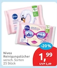 Reinigungstücher im Angebot bei budni in Buchholz Reinigungstücher Angebote von Nivea bei budni Buchholz für 1,99 €