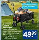 Faltbarer Bollerwagen im Angebot bei ALDI SÜD in Mannheim Faltbarer Bollerwagen Angebote von ADVENTURIDGE bei ALDI SÜD Mannheim für 49,99 €