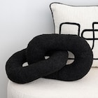Coussin chaine noir 41x24cm à B&M dans Saint-Clément Coussin chaine noir 41x24cm à B&M dans Saint-Clément