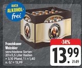 Weissbier im Angebot bei EDEKA in Chemnitz Weissbier Angebote von Franziskaner bei EDEKA Chemnitz für 13,99 €