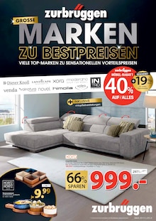 Aktueller Zurbrüggen Prospekt (Unna) Zurbrüggen Prospekt "MARKEN ZU BESTPREISEN" mit Seiten (Unna)