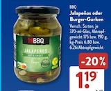 Jalapeños im ALDI SÜD Prospekt Jalapeños von BBQ im aktuellen ALDI SÜD Prospekt für 1,19 €