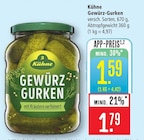Gewürz-Gurken Angebote von Kühne bei Marktkauf Rodgau für 1,59 €