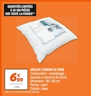 OREILLER À MÉMOIRE DE FORME en promo chez Netto Niort à 6,99 €
