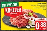 EDEKA Mönchengladbach - Hackfleisch Angebot im Prospekt Hackfleisch bei EDEKA im Mönchengladbach Prospekt für 0,88 €