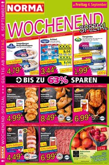 Schweinefleisch im aktuellen Norma Prospekt (Remscheid) Schweinefleisch im Norma Prospekt "Mehr fĂĽrs Geld" mit 28 Seiten (Remscheid)