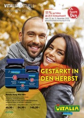 VITALIA Reformhaus Parfümerien & Beauty Prospekt der aktuellen Woche mit 8 Seiten, gültig von 01.11.2025 bis 30.11.2025, in Rosenheim und Umgebung Aktueller VITALIA Reformhaus Parfümerien & Beauty Prospekt in Rosenheim und Umgebung, "Aktuelle Angebote" mit 8 Seiten, 01.11.2025 - 30.11.2025