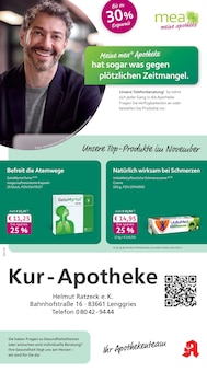 Aktueller mea - meine apotheke Prospekt "Unsere November-Angebote" für Lenggries Aktueller mea - meine apotheke Prospekt für Lenggries mit Seiten